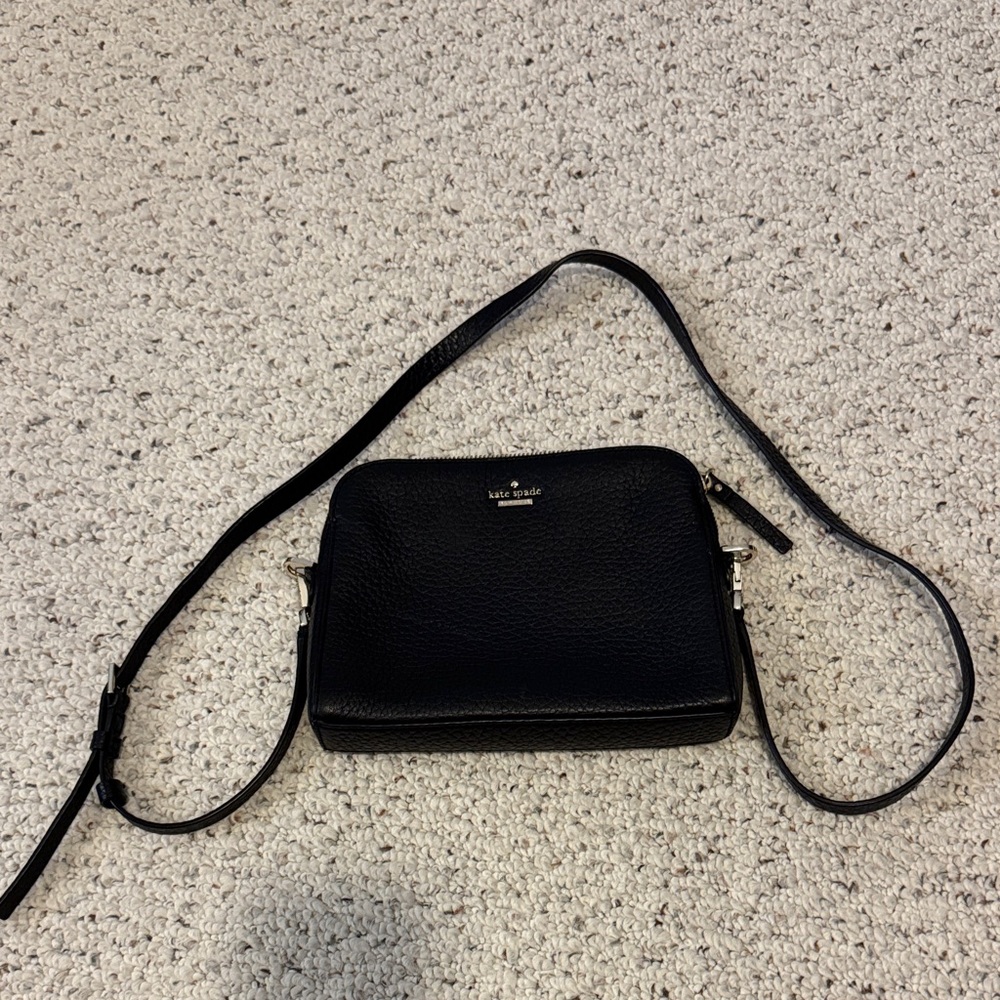Kate Spade Textured Black Crossbody Bag